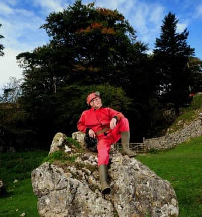 Alan Speight pictured outside Yordas Cave, Ingleton.25th September 2018 ..Picture by Simon Hulme