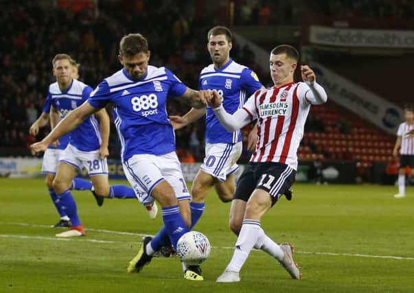Ben Woodburn in action for Sheffield United against Birmingham City in the Championship earlier this season (Picture: Simon Bellis/Sportimage)