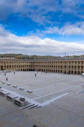Date:3rd October 2018.
Picture James Hardisty.
A new book from Historic England that involves the Piece Hall in Halifax. ItÃ¢Â¬"s one of 12 Yorkshire places that feature in A History of England in 100 Places. Pictured Piece Hall, Halifax.