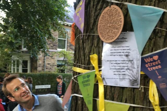 Author Robert Macfarlane at the Sheffield Street Tree Festival