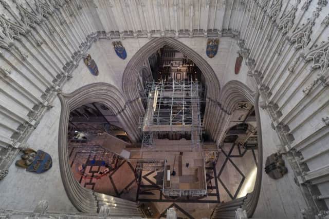 A major project to refurbish York Minster's Grand Organ gets under way with the removal of 5,403 pipes which will be taken to a workshop in Durham for repair.