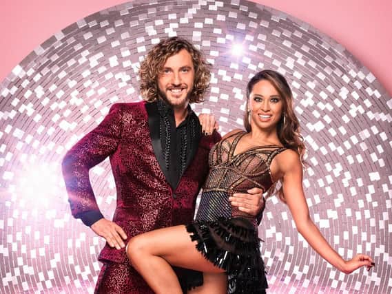 Seann Walsh and dancer Katya Jones who were photographed kissing on a night out.