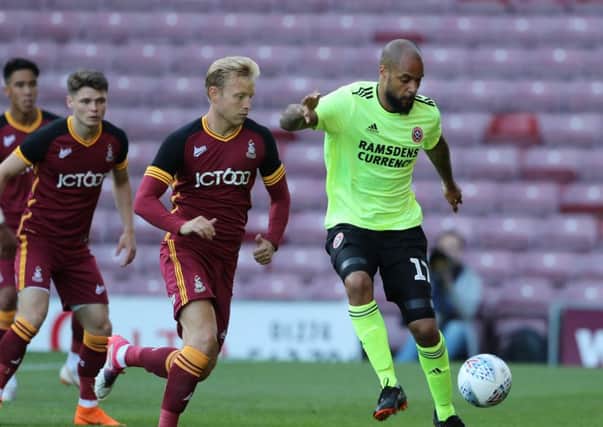 NICE TO SEE YOU: Bradford City's Josh Wright made a return to action on Tuesday night. Picture: Simon Bellis/Sportimage