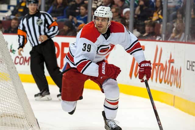 Patrick Dwyer, pictured during his time with the carolina Hurricanes. Picture courtesy of Carolina Hurricanes/NHL.