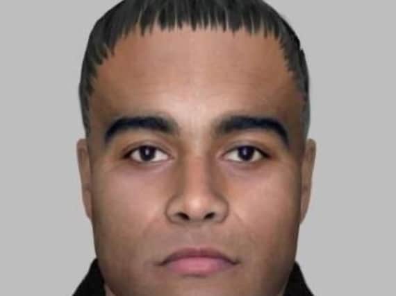 The E-Fit image issued by West Yorkshire Police.