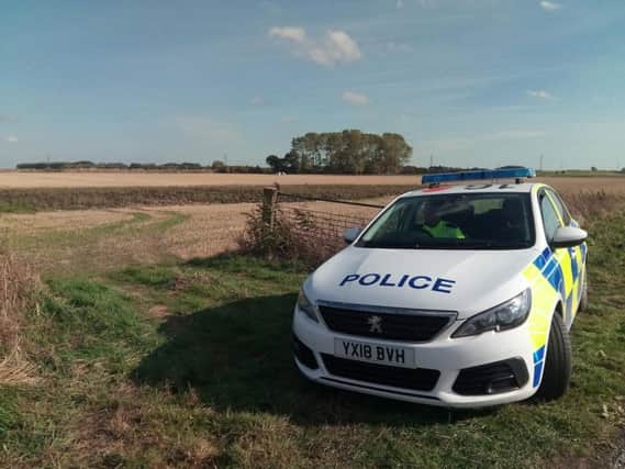 Close to the scene of the fatal aircraft crash in East Yorkshire