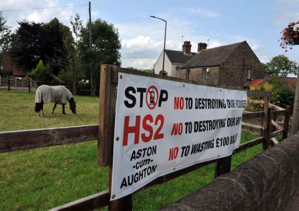 There remains widespread opposition to HS2 in Yorkshire.