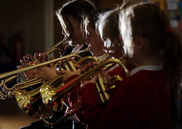 The Brass Band at Foxhill Primary School, Queensbury .Picture by Simon Hulme