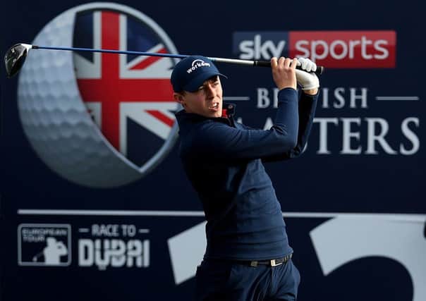 Matthew Fitzpatrick during day two of the British Masters.