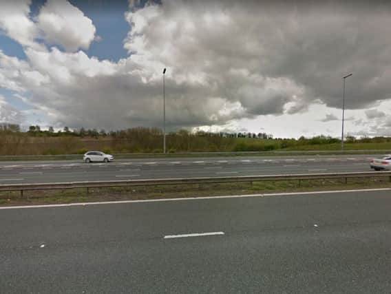 The M62 motorway where the smash happened