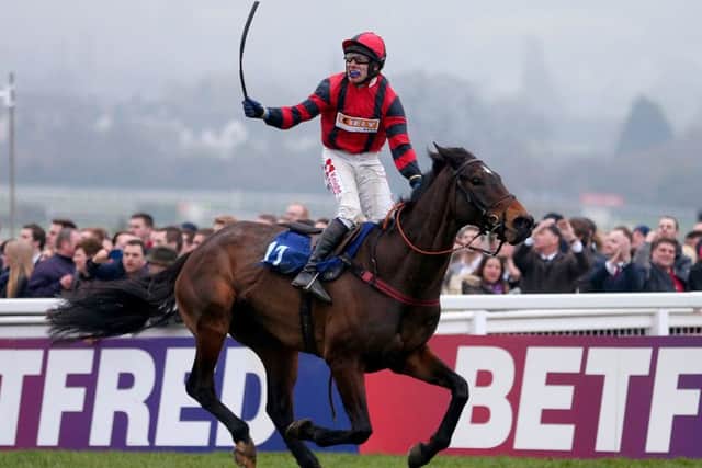 The 2014 Grand Annual Chase when Next Sensaton, ridden by Tom Sudamore and trianed by his brother Michael, became the third generation of the family to win the Cheltenham Festival's oldest race.