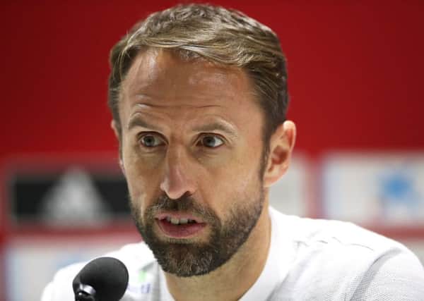 England manager Gareth Southgate during yesterday's media conference at Benito Villamarin Stadium, Seville (Picture: Nick Potts/PA Wire).