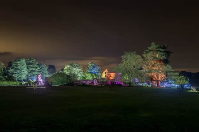 Privately owned Jervaulx Abbey will be lit up this month to raise money for charity