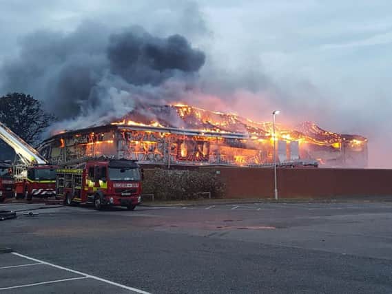 The major fire at B&M in York