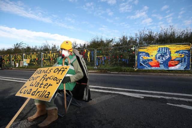 The fracking protests. Photo: PA