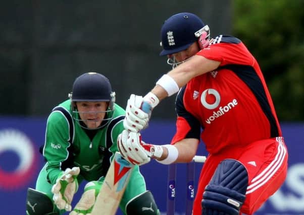 England's Joe Denly bats during the One Day International at the Civil Service Cricket Club, Belfast. PRESS ASSOCIATION Photo. Picture date: Thursday August 27, 2009. See PA Story: CRICKET England. Photo credit should: Paul Faith/PA Wire