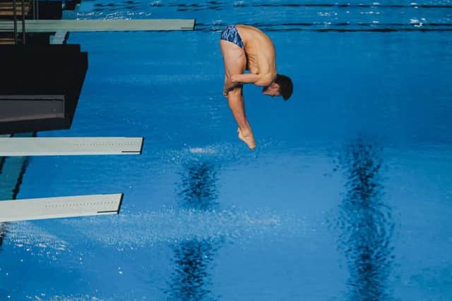 Anthony Harding on his was to winning a silver medal in the Men's 3m Diving Competition at the 2018 Youth Olympic Games in Buenos Aires