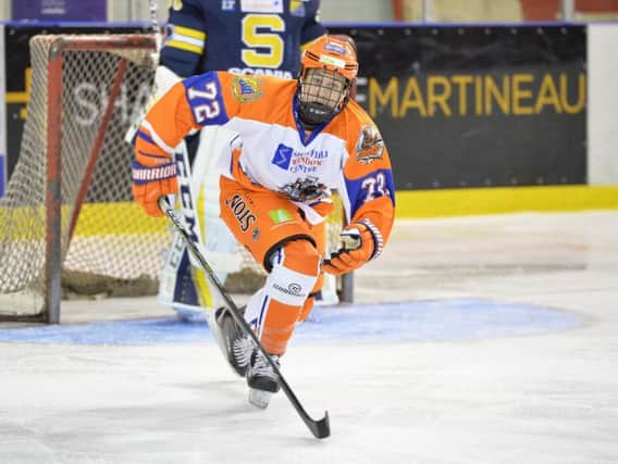 CRUCIAL: Kieran Brown is one of three Sheffield Steelers players currently going through the club's 'apprenticeship' scheme. Picture: Dean Woolley.