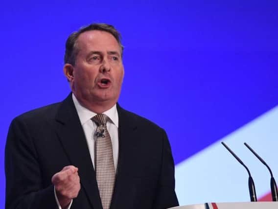International Trade Secretary Liam Fox will give a reassurance to the food and farming industry over standards post-Brexit today. Picture by Stefan Rousseau/PA Wire.