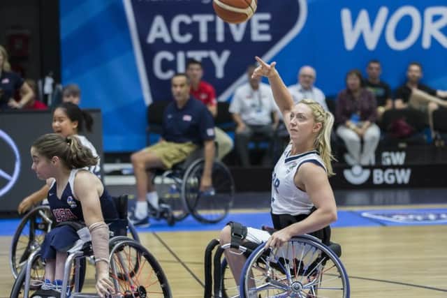 GOING FOR GOLD: Sophie Carrigill, in action for Great Britain, believes that the teams silver-medal success in the world championships in Hamburg will only spur them on to defeat champions Netherlands the next time they lock horns in the Europeans. (Pictures: SA-Images)