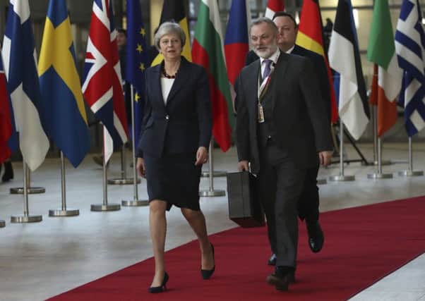 Theresa May arrived in Brussels yesterday for the EU summit