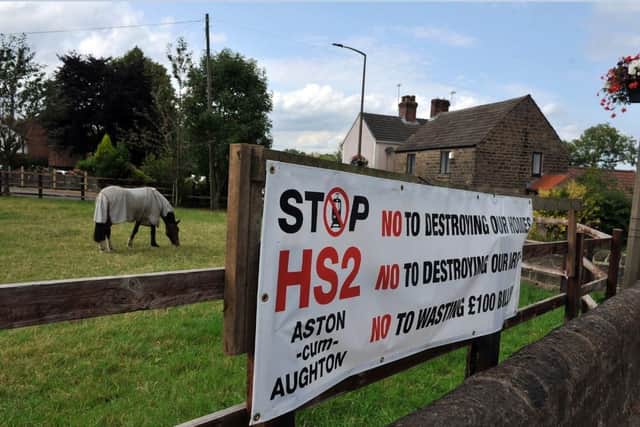 There has been widespread opposition to the HS2 plans for South Yorkshire.