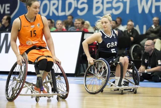 GOING FOR GOLD: Sophie Carrigill, in action for Great Britain, believes that the teams silver-medal success in the world championships in Hamburg will only spur them on to defeat champions Netherlands the next time they lock horns in the Europeans. (Pictures: SA-Images)