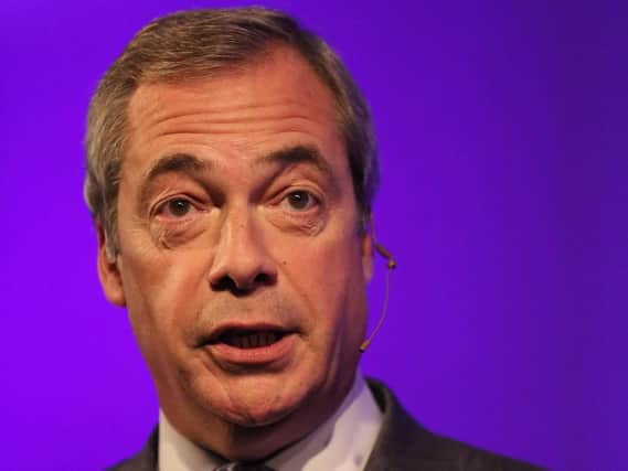 Nigel Farage will speak at a "Save Brexit" rally in Harrogate today alongside Tory former Cabinet Minister Owen Paterson and Labour MP Kate Hoey.