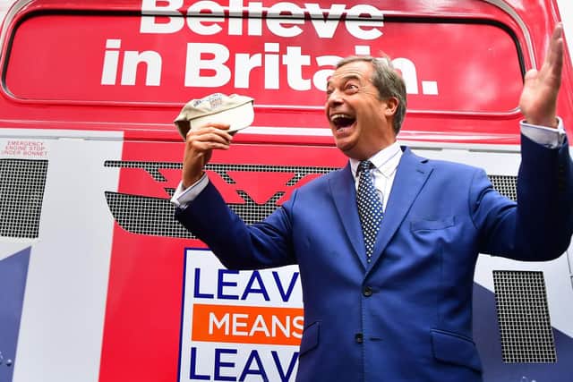 Nigel Farage will speak at a "Save Brexit" rally in Harrogate today alongside Tory former Cabinet Minister Owen Paterson and Labour MP Kate Hoey.