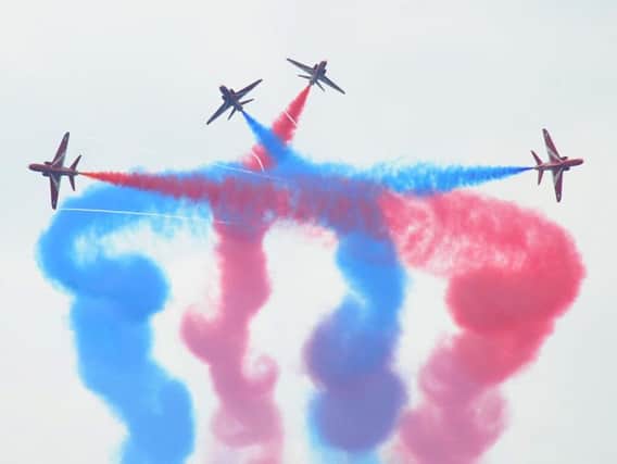 The Red Arrows at the Blackpool Air Show in August. Credit: Rob Lock/ Johnston Press