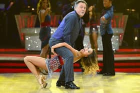 Ed Balls and Katya Jones at the launch of the Strictly tour Picture credit: Joe Giddens/PA Photos.