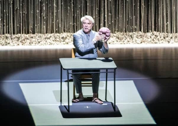 David Byrne playing at First Direct Arena, Leed. Picture: Anthony Longstaff