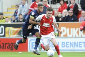 Rotherham's Ryan Manning playing against derby, could be back against Middlesbrough (Picture: Dean Atkins)