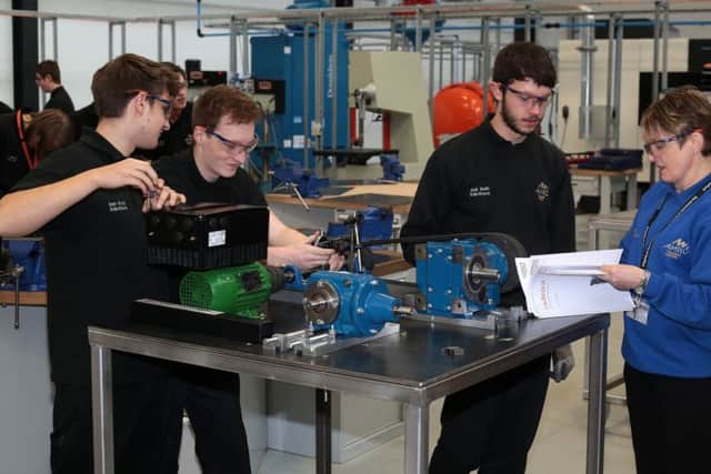 Apprentices  at the AMRC Training Centre which is transforming the Sheffield City Region economy.