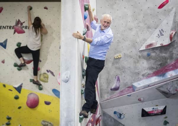 Labour leader Jeremy Corbyn during a recent visit to Leeds where he met flooding victims. Is he the right man to lead Britain?