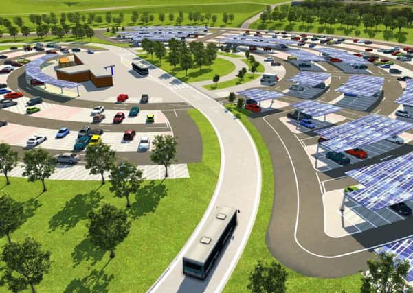 An image of how the new park-and-ride site at Stourton could look.