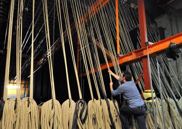 Technical manager Mark Waters backstage at the Grand Opera House York.