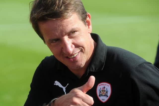 Barnsley head coach Daniel Stendel: Felt he should not have been handed a red card.