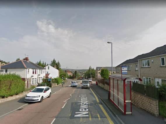 Newsome Road in Huddersfield where the flasher exposed himself
