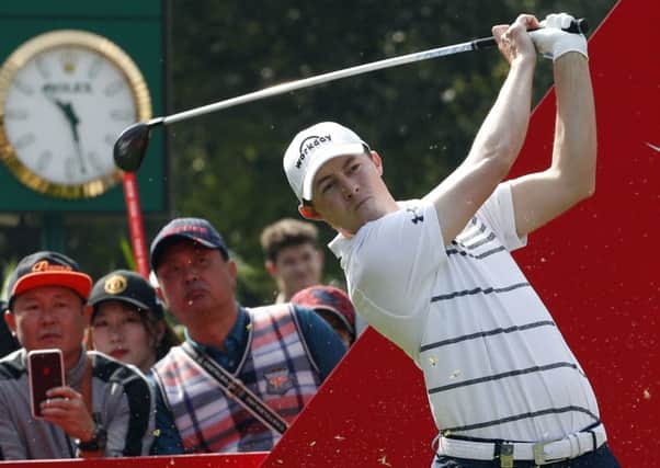Matt Fitzpatrick is in the hunt at the WGC HSBC Champions event in Shanghai (Picture: AP)
