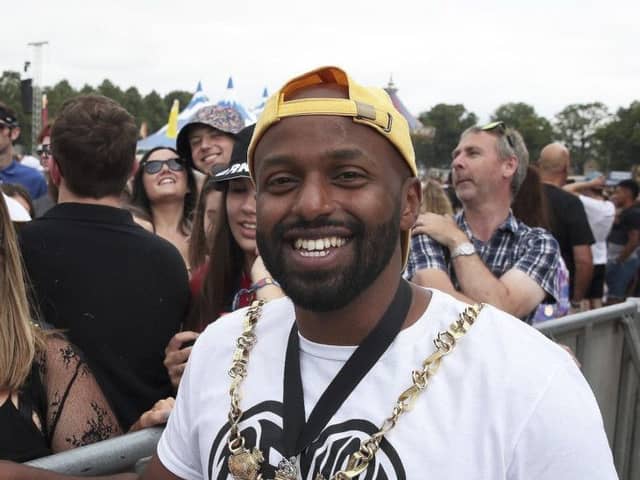 Tramlines 2018
Saturday main stage
Lord Mayor of Sheffield Magid Magid meets the crowds