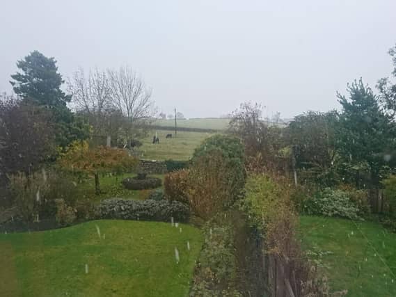 The first snow has fallen in Yorkshire this autumn/winter season