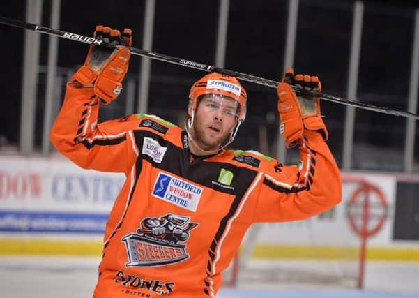 HELLO AGAIBN: Ben O'Connor has returned to the Sheffield Steelers. Picture; Dean Woolley.