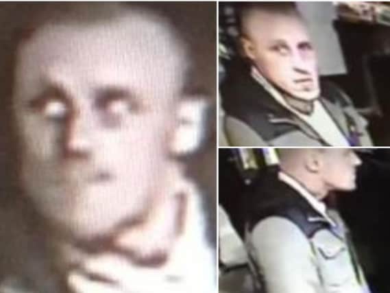Police in Scarborough want to trace the man pictured in these CCTV images.