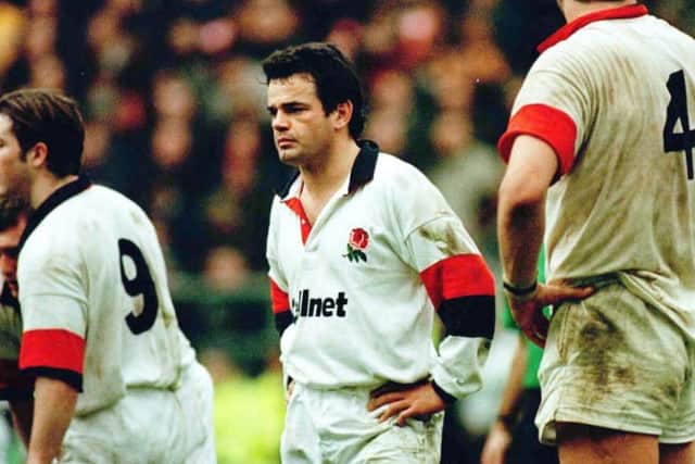 England's Will Carling Looks unhappy in the last few minutes of the Five Nations Match against France. France won 20-23. Photo by Adam Butler/PA