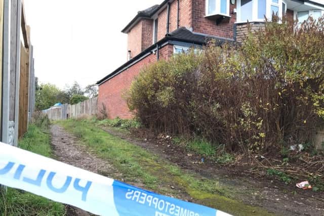A tent behind the garden fence of a house in Sutton Coldfield in the West Midlands where police have begun a search for the body of Suzy Lamplugh who went missing in 1986. PIC: Phil Barnett/PA Wire