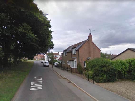 Firefighters were called to Mill Lane, in the village of Brandesburton, near Hornsea, at about 4.50am today (Thursday). Picture: Google.
