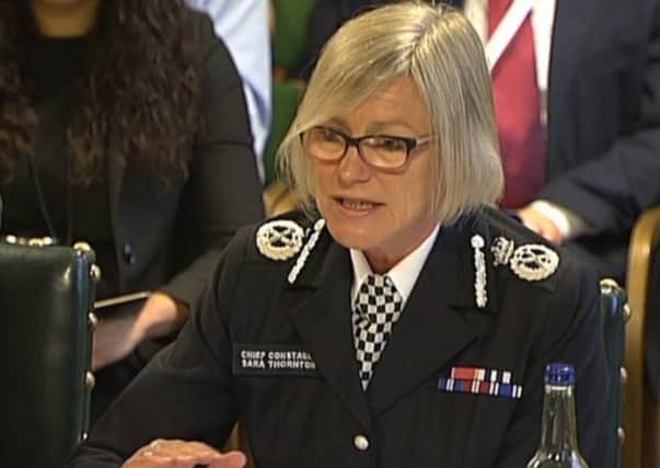 Sara Thornton, head of the National Police Chiefs Council, says police need to focus on real crimes.