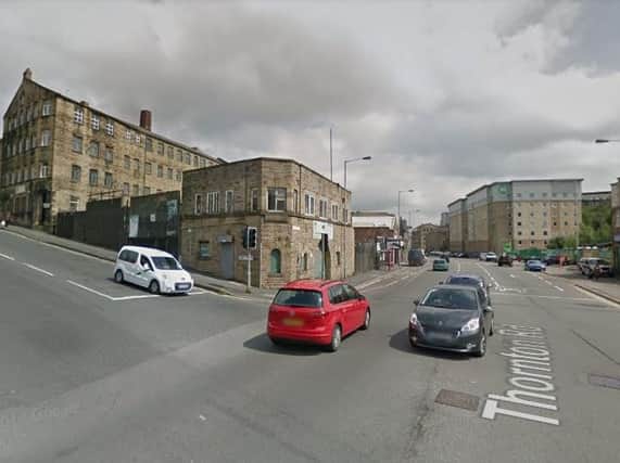 The collision happened on Thornton Road, at the junction with Lower Grattan Street,shortly after midnight, police said. Picture: Google.