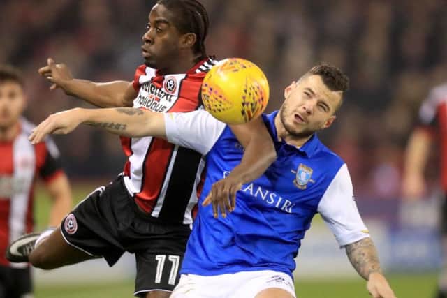 Sheffield Wednesday's Daniel Pudil (right) and Sheffield United's Clayton Donaldson battle for the ball during January's 0-0 draw (Picture: PA)